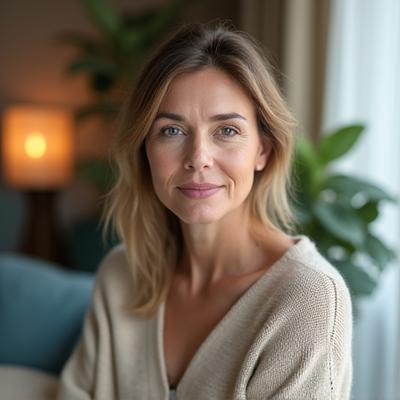 Portrait of Sarah Lynn, a calming and empathetic woman