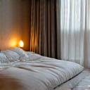 Peaceful bedroom setting, representing sleep hygiene.